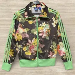 超美品 adidas originals 花柄 刺繍 トラックジャケット M