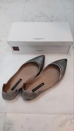 ラボキゴシワークス フラットシューズ シルバー