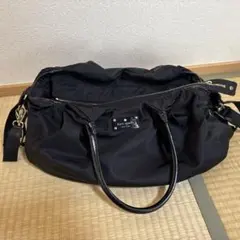 kate spade 黒 ナイロン マザーズバッグ