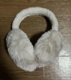 ベージュ ファー イヤーマフ