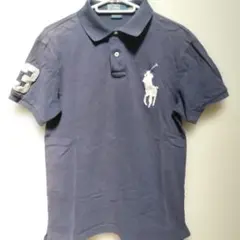 Polo by Ralph Lauren ネイビー ポロシャツ L　ビッグポニー