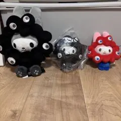 【新品未使用】マイメロディ× ミャクミャク　なりきり　ぬいカラビナ3体セット