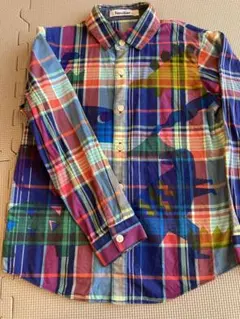 ファミリア 恐竜チェックシャツ130最終値下げ