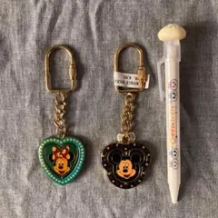 ディズニーランドパリ ミッキー ミニー キーホルダー フランス リバーシブル