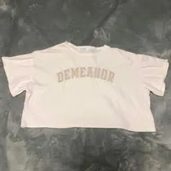 【RAY CASSIN 】半袖トップス クロップド丈（F）白色