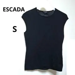 ESCADA ノースリーブニット ブラック S 綺麗めのサムネイル