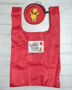 くまのプーさん 刺繍ポーチ付きエコバッグ