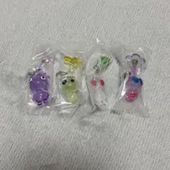 ピクミンめじるしアクセサリー2　　紫、羽、白、ヒカリ4点セット