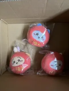 ちいかわ だるまになっちゃった！ころりん起き上がりこぼしぬいぐるみ　3点セット