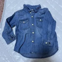 90サイズ★ベビーギャップ　デニムシャツ　トップス　上着　アウター　ブルー　長袖