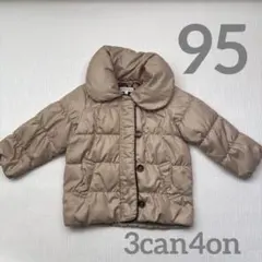 3can4on ジャンパー サイズ95 ベージュ アウター 中綿ジャケット