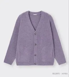 GU パープル カーディガン　ウィメンズ　L