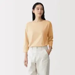 Masakona22様専用　婦人　天竺編みボートネック七分袖Ｔシャツ　1枚