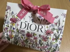 Dior ディオール 花柄 ショッパー 紙袋 ピンクリボン