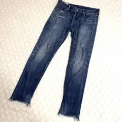 uniform experiment】青 ダメージデニム ファイブスター - メルカリ