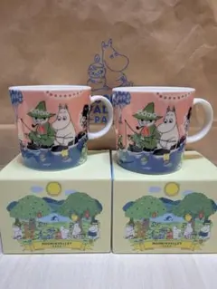 ムーミンバレーパーク限定 アラビア マグカップ SIMPLE JOY ２点セット