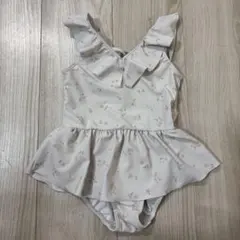 フリル付き花柄水着 110㎝