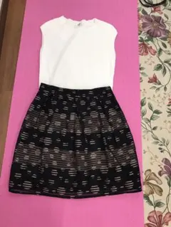専用‼️max and co♡バイカラー♡ドットスカートのサムネイル