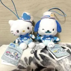 ＊新品タグ付き＊ハローキティ＆ポチャッコほわいとまじっくマスコットセット
