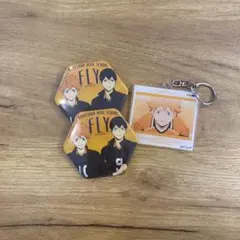 ハイキュー　缶バッチ・アクリルキーホルダーまとめ売り 烏野　日向翔陽　影山飛雄