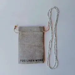 fog linen work シルバービーズネックレス（Ｌ）試着のみ