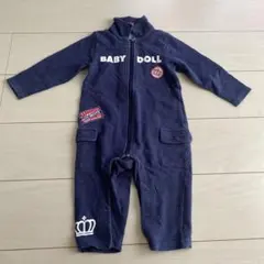 BABY DOLL ネイビー ロンパース 90