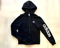 adidas アディダス　フード付き　長袖　パーカー　xs 150 160 子供