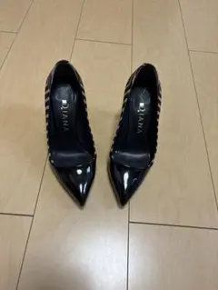 DIANA ストライプ柄 ハイヒール