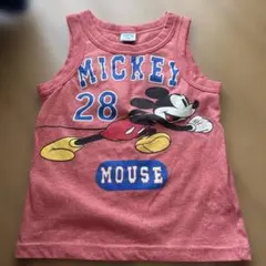 Disney ミッキーマウス タンクトップ 120cm レッド