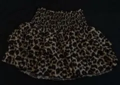 SHEIN ROMWE レオパード柄 ヒョウ柄 ミニフレアスカート