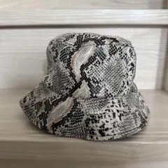 ヘビ柄 バケットハット フリーサイズ