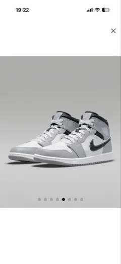 Air Jordan 1 Mid ホワイト/グレー/ブラック