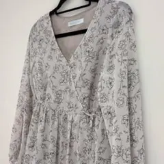 【美品】MERCURYDUO/マーキュリーデュオ/花柄カシュクールワンピース/