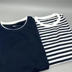 メンズ　半袖　トップス　Tシャツ　セット　NAVY Sのサムネイル