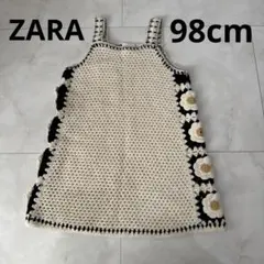 ZARA キッズ クロシェ編みワンピース 98cmのサムネイル