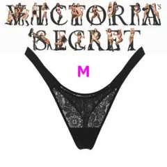 ヴィクトリアシークレットコットン レース Tバック ショーツ US-S(M)のサムネイル