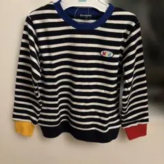 moujonjon ストライプ長袖カットソー 120