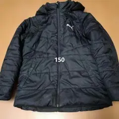 PUMA ブラック 中綿コート 150