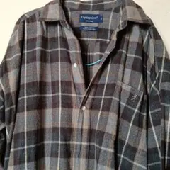 Gymphlex チェック柄 ロングシャツ ワンピ100%コットン