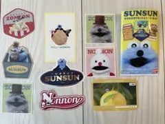 パペットスンスン　キラキラダイカットステッカー　9枚セット