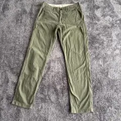ユニクロ　オリーブグリーン チノパン ウエスト76cm レングス76cm