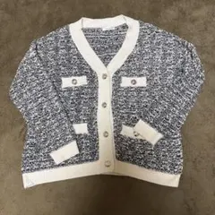 INGNI ニットカーディガン ホワイト・ブラック