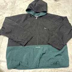 NIKE ナイロンジャケット ハーフジップ フード付き