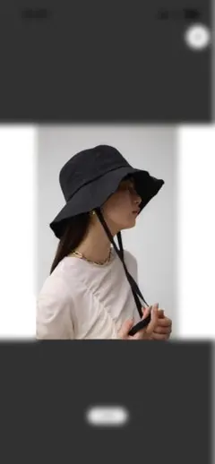 アズールバイマウジー　カットオフ　リネンライク　バケットハット