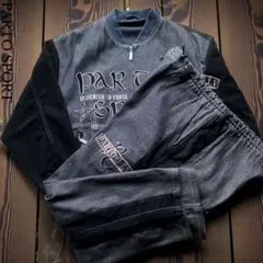 美品90s豪華刺繍 PARTO SPORT デニムセットアップ上下 B系 Y2K