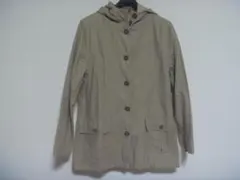 HUG O WaR ベージュ色 コート フード付き