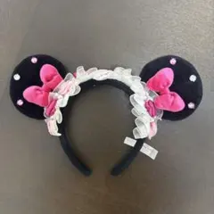 ディズニー　ミニー　薔薇　カチューシャ　レア　ピンクカチューシャ