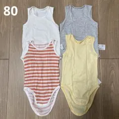 ユニクロ ベビー肌着 80 ロンパース メッシュ エアリズム セット