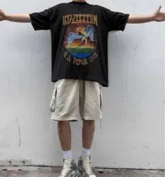 LED ZEPPELIN U.S. TOUR 1975 ヴィンテージ加工Tシャツ