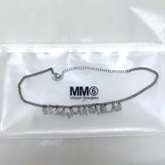 MM6 24SS ラインストーン ロゴチョーカーネックレス SM6UU0046のサムネイル